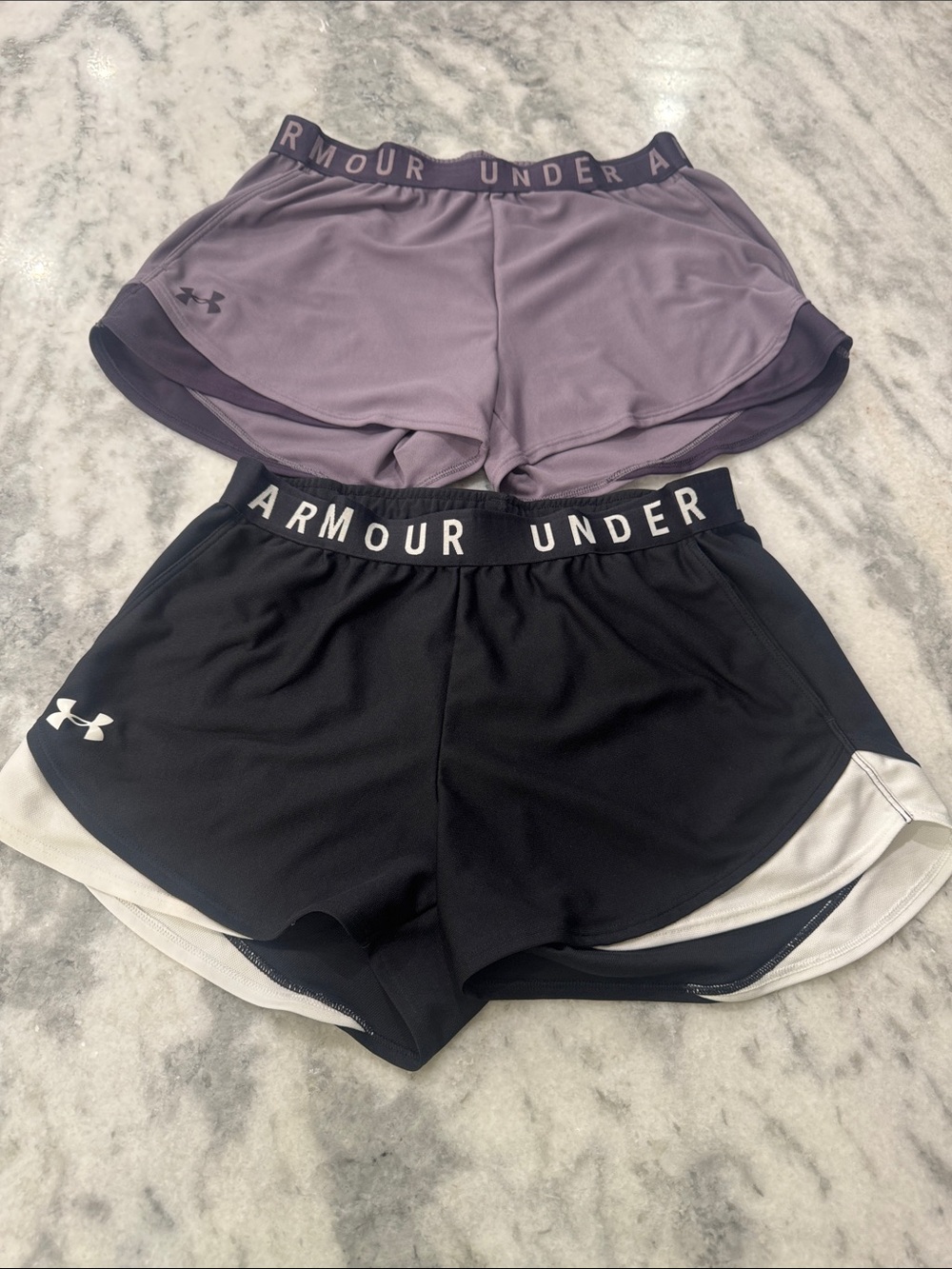 Under Armour Women’s Athletic Shorts - Black and Lavender